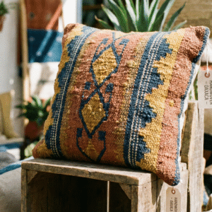 Colorful Handloom Cushion Cover
