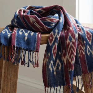 Handwoven Ikat Scarf